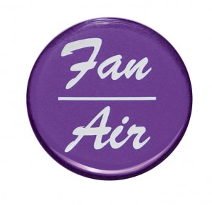 Glossy "Fan/Air" Sticker - Purple