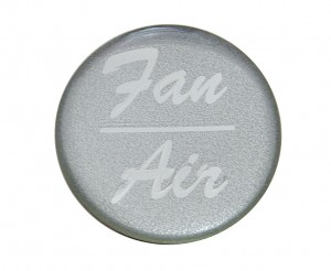 Glossy "Fan/Air" Sticker - Silver