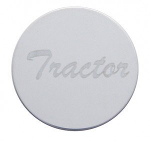 Stainless Steel "Tractor" Plaque For Wood Air Valve Knob