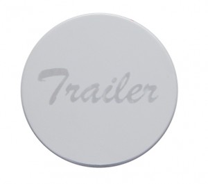 Stainless Steel "Trailer" Plaque For Wood Air Valve Knob