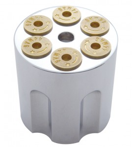 Chrome Aluminum Peterbilt Gun Cylinder Air Valve Knob