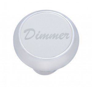 Chrome Deluxe Dash Knob W/ Stainless Steel "Dimmer" Plaque