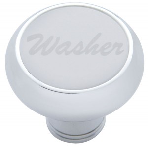 Chrome Deluxe Dash Knob W/ Stainless Steel "Washer" Plaque
