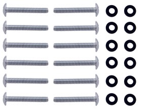 (12/Card) Chrome Stainless Steel Peterbilt Shift Plate Screw