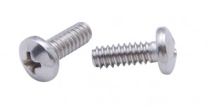 (4/Card) Chrome Stainless Steel Peterbilt Oem Dash Screw - 1/2" Thread
