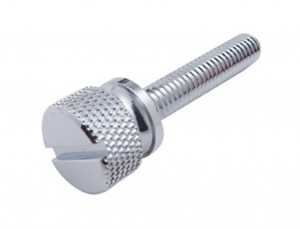 (12/Card) Chrome Kenworth Dash Long Screws - Plain