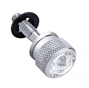 Chrome Peterbilt Dash Screw W/ Diamond - Clear