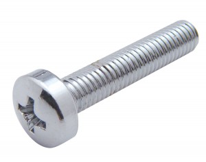 (6/Card) Chrome 2002 Kenworth Dash Screw - Plain
