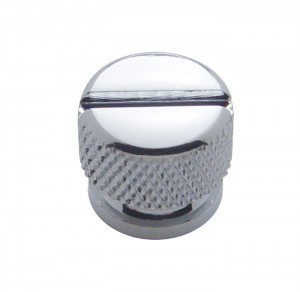 (4/Card) Chrome Bolt Head - Plain