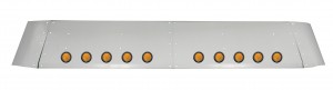 Stainless Steel Freightliner Coronado Drop Visor W