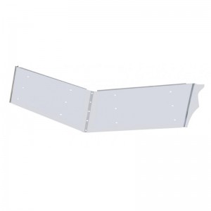 Stainless Steel Peterbilt 13" Drop Sunvisor