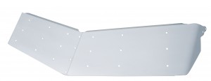 Stainless Steel 2002+ Peterbilt 14" Ultra Cab Drop Sunvisor