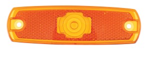 Rectangular Peterbilt Marker/Marker Light Lens - Dark Amber