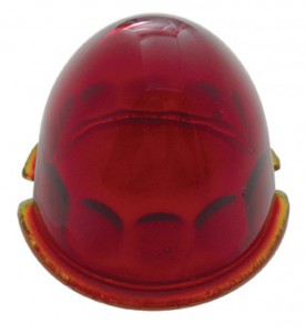 Original Glass Cab Light Lens - Red