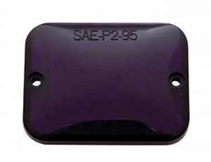 Medium/Large Rectangular Light Lens - Purple