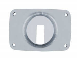 Stainless Steel Peterbilt Headlight Inner Mounting Base Plate W/ 4 Bolts, Nuts, & Washers