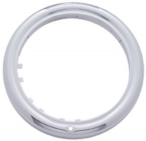 Stainless Steel Peterbilt "Classic" Headlight Bezel W/O Turn Signal Cutout