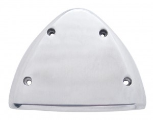 (2/Bulk) Polished Aluminum Headlight Turn Signal Replacement Cover & Gasket