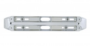 Chrome Plastic 9" Light Bar Bezel X 2