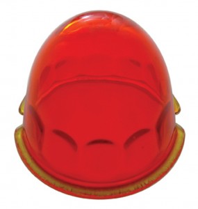 Original Glass Cab Light Lens - Dark Amber