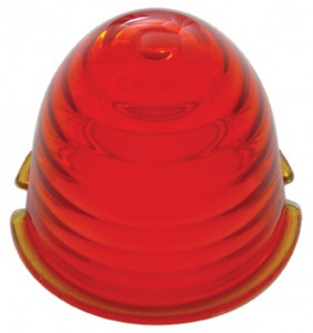 Beehive Glass Cab Light Lens - Dark Amber