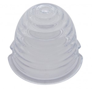 Beehive Glass Cab Light Lens - Clear