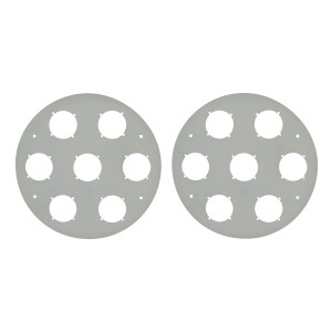 (2/Bulk) Stainless Steel 6 Led Cutout Air Cleaner Light Bracket