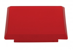 Rectangular Interior Light Lens - Red