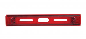 Conspicuity Reflector Plate Ligh Housing - Red