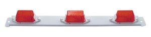 Incandescent Identification Bar Light - 3 Mini Red Light