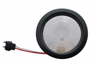 Incandescent 4" Round Back Up Light Kit - Red