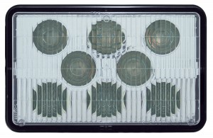 8 Led 6" X 4" Rectangular High Power Led Headlight - Low Beam