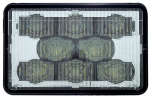 8 Led 6" X 4" Rectangular High Power Led Headlight - High Beam