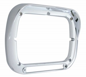 200Mm (5" X 7") Rectangular Crystal Headlight W/ Blue Dot - Replaceable H4 Halogen Bulb