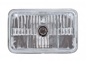 165Mm Crystal Rectangular Headlight (High & Low Beam) - 9007