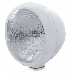 Chrome Classic "Guide" Headlight - 6014 Sealed Beam Bulb