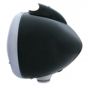 Black "Guide" Peterbilt Headlight Housing W/ Top Signal Light Cutout