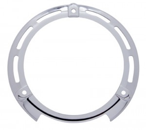 Chrome Plastic Round Turn Signal Light Bezel