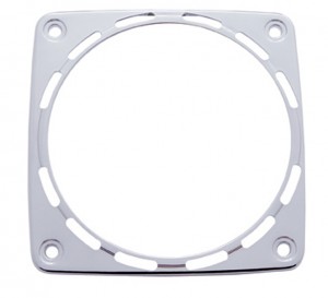 Chrome Plastic Square Turn Signal Light Bezel