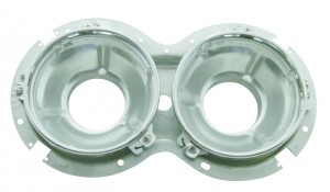 United Pacific Peterbilt 359 Dual Headlight Complete Inner Lamp Bucket