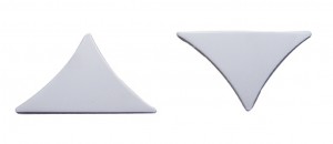 (2/Card) Stainless Steel Peterbilt 359 Headlight Bezel Insert