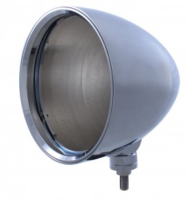 Chrome Aluminum 7" Billet Style "Chopper" Motor Vehicle/Truck Mount Headlight Housing