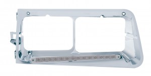 Led Freightliner Fld Driver Side Headlight Bezel W