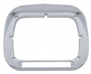 Cr Pl 6"X 8" Headlight Bezel-W/Led