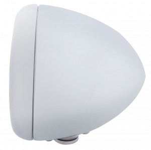 Chrome Classic "Guide" Headlight W/ 34 Amber Led Crystal Halogen