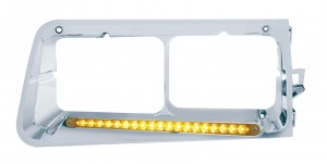 Led Freightliner Fld Driver Side Headlight Bezel W