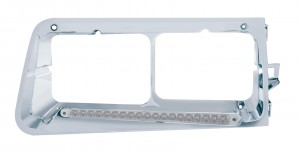 Led Freightliner Fld Driver Side Headlight Bezel W