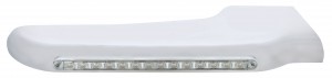 14 Amber Led Peterbilt Front Fender Cover - Clear Lens/Passenger
