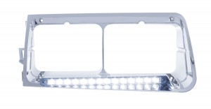 Led Freightliner Fld Driver Side Headlight Bezel W