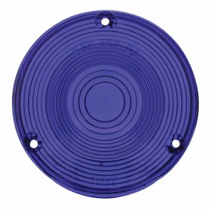 Glass Turn Signal Lens W/ Hardware - Blue